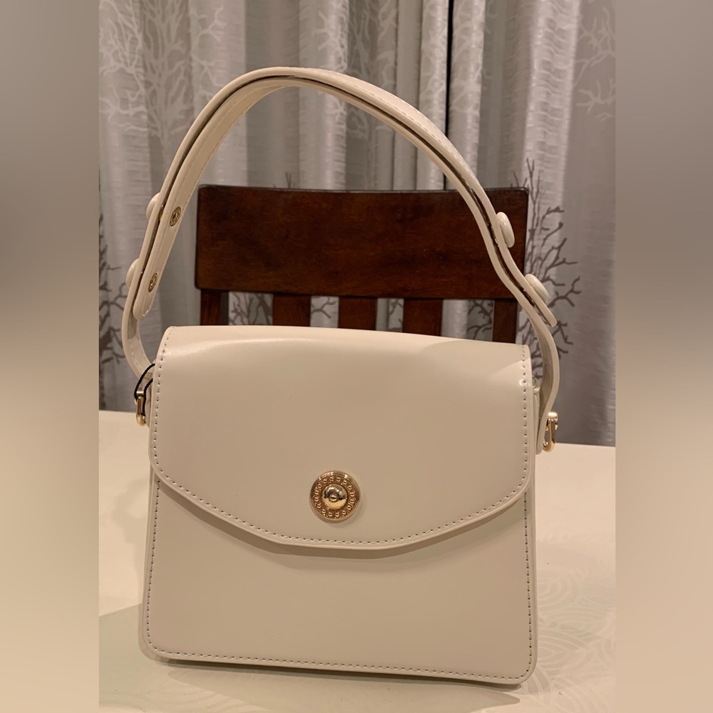 creamy white city bag